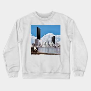 Skyline - Surreal/Collage Art Crewneck Sweatshirt